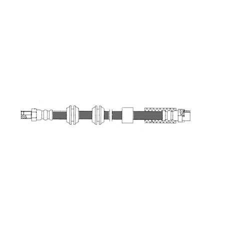 Centric Parts Brake Hose, 150.34021 150.34021